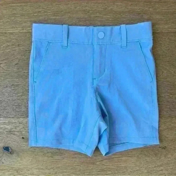 Janie and Jack Blue Everywhere Short Snap Button Closure Size 4 Kids Quick Dry - Picture 1 of 4